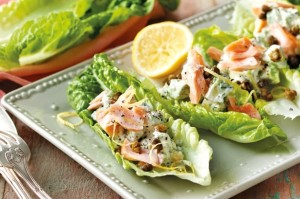 Salmon & Lettuce Boats © Taste.com